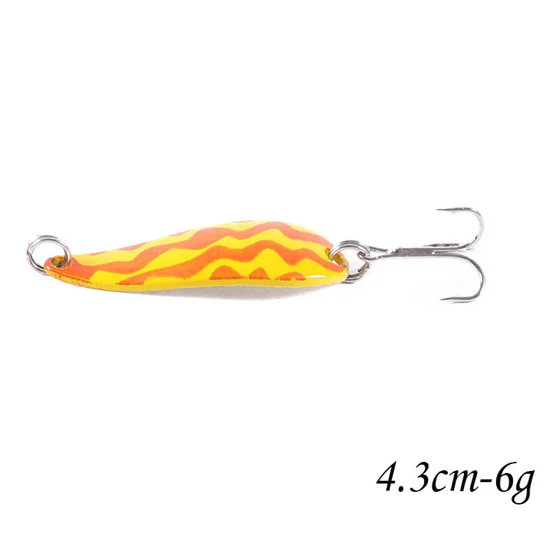 SP029-9 1pcs Metal Spinner Spoon Fishing Lure Hard Baits Gold /Silver Sequins Noise Paillette Treble Hook Tackle 10/10.5/14/16.5/20g - Цвет: SP029-9
