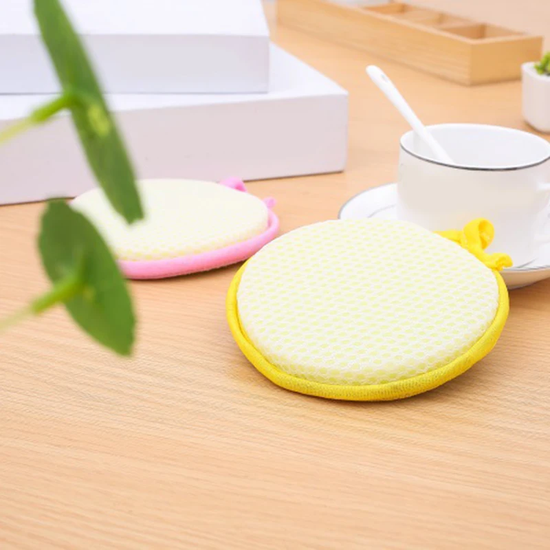 

3pcs Kitchen Double-faced Dish Washing Towel Bowl Pot Pan Wash Cleaning Brushes