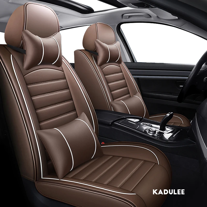

KADULEE leather car seat covers For Peugeot all models 201 205 206 207 2008 3008 301 306 307 308 405 406 407 4008 5008 car seats