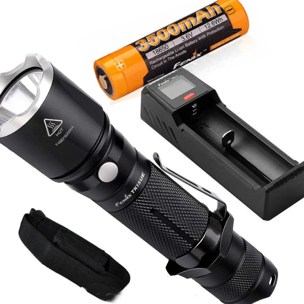 Fenix TK15UE 1000 люмен CREE светодиодный тактический/охотничий фонарик с AB-L18-3500 батарея и
