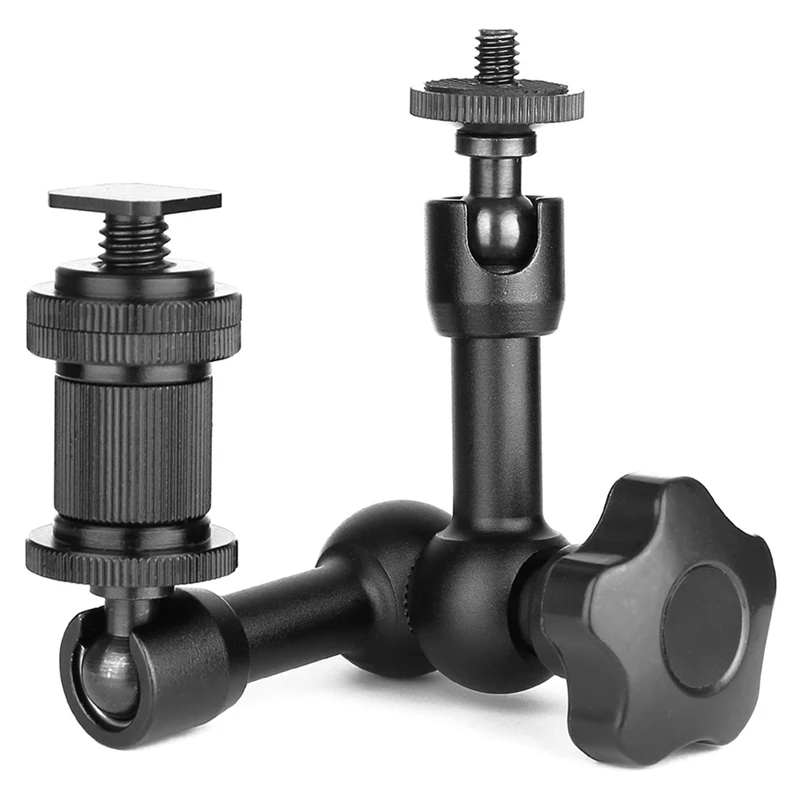 7 дюймов шарнирное сочлененное крепление с установки вспышки Горячий башмак 1/4