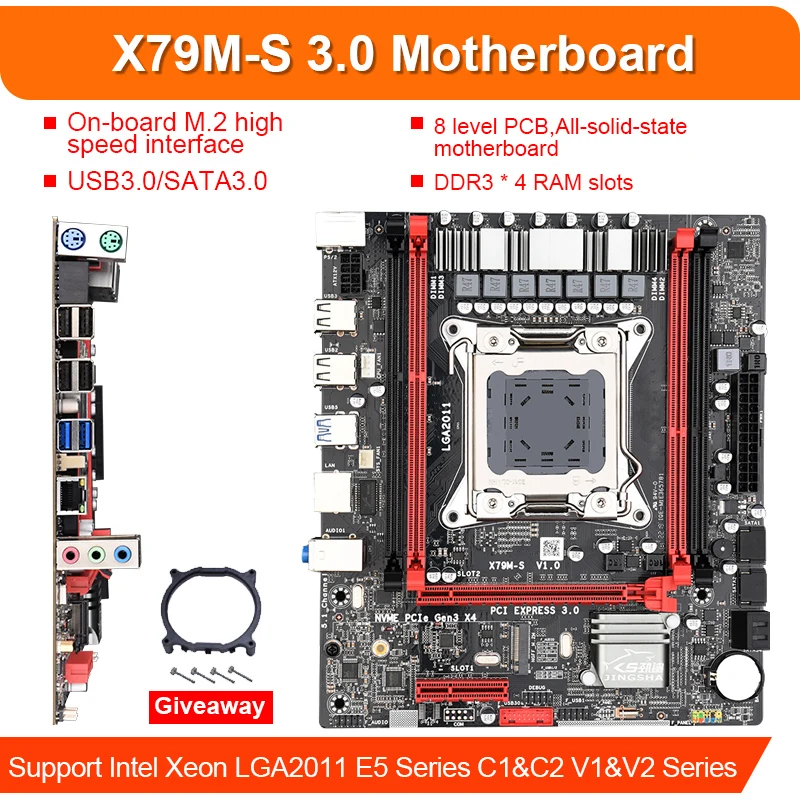 x79 motherboard combos e5 2650v2 processor 4pcs 4gb 1333 ecc memory nvme 256gb m 2 cooler free global shipping