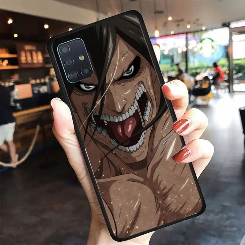 

Attack on Titan Eren Jaeger manga Phone Case For Samsung A6 A7 A8 A10 A11 A20 A21 A30 A31 A40 A50 A70 A80 A91 Plus S E Cover