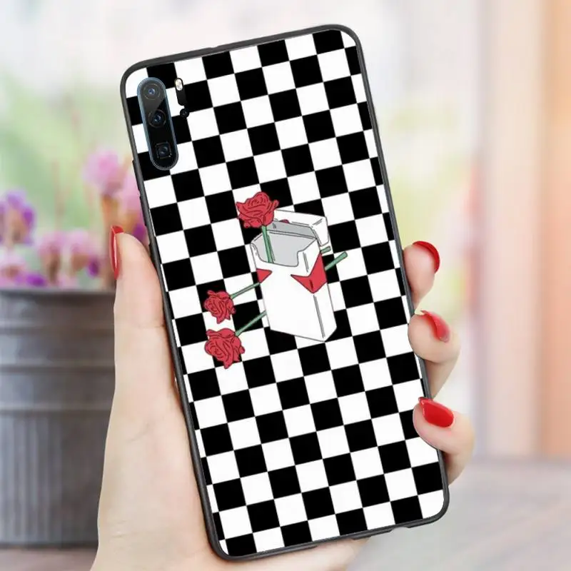 

Checkerboard Plaid Checkered pattern Phone Case For Huawei honor Mate P 10 20 30 40 i 9 8 pro x Lite smart 2019 nova 5t