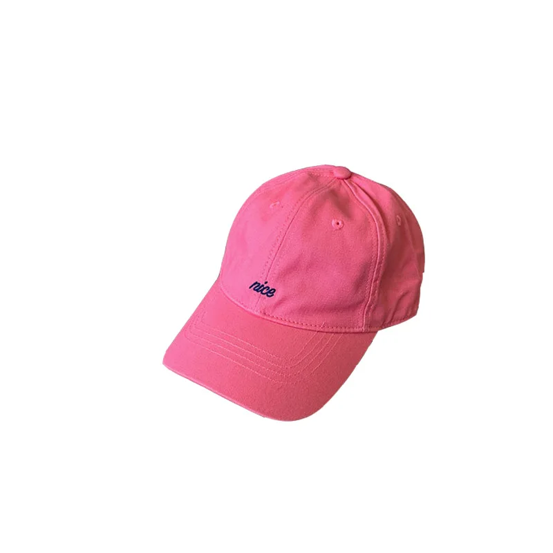 

2021 New Female College Style Softtop Alphabet Baseball Cap for Women and Couples Simple Matching Cap