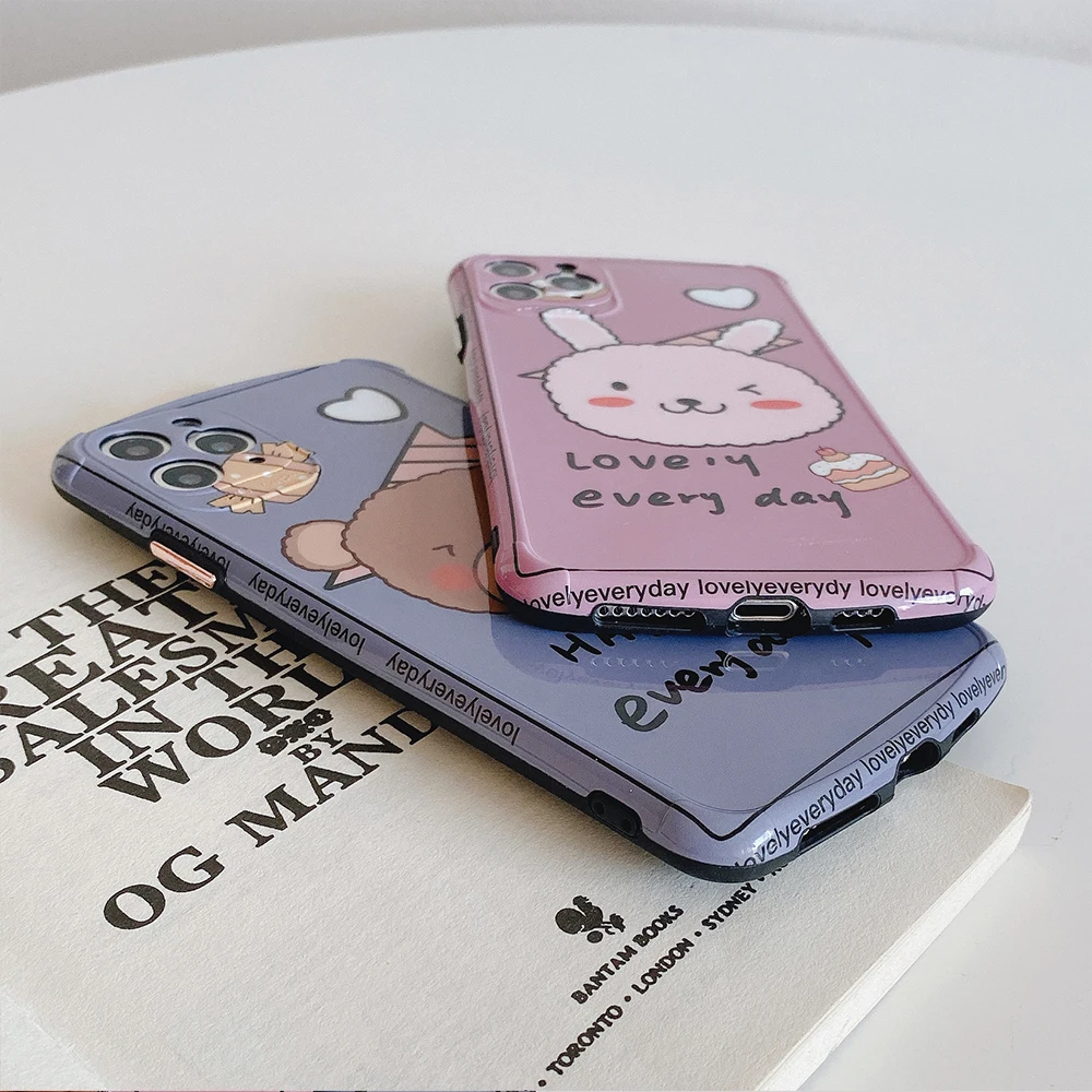 Luxury Camera Phone Case For Apple iPhone X XR XS 11 Pro Max 8 7 Plus Cover Cute Cartoon Soft Silicone i7 i8 Full | Мобильные