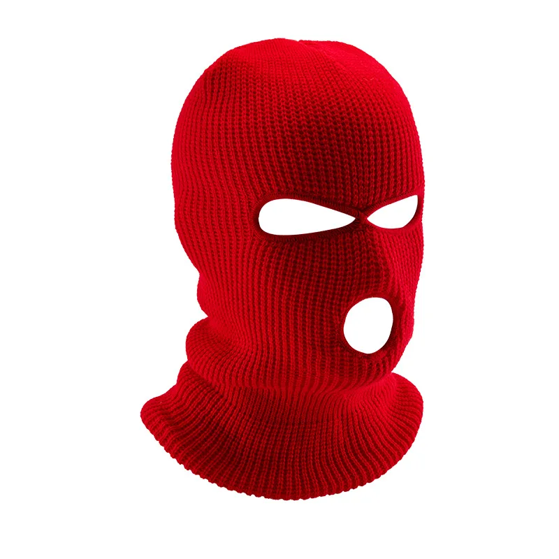 Защитная Лыжная маска на все лицо шапка Балаклава с 3 отверстиями армейская - Фото №1