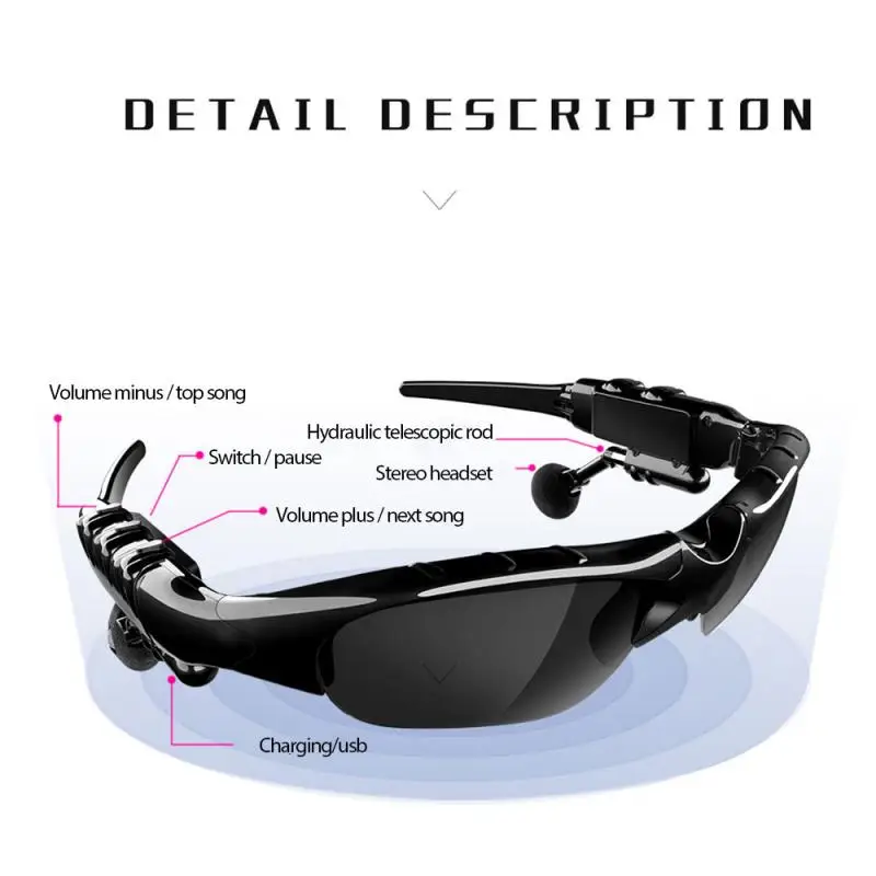 

Bluetooth Sunglasses Outdoor Smart Glasses Bluetooth Sun Glasses Wireless Earphone Bluetooth Sport With Micr For Smart Phones