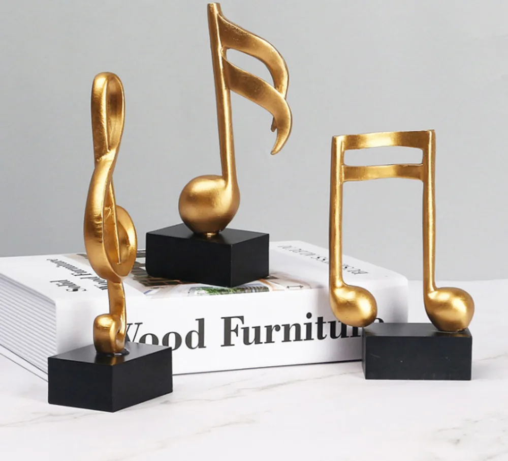 Музыкальная скульптура статуэтка музыкальных нот домашнее пианино подарки