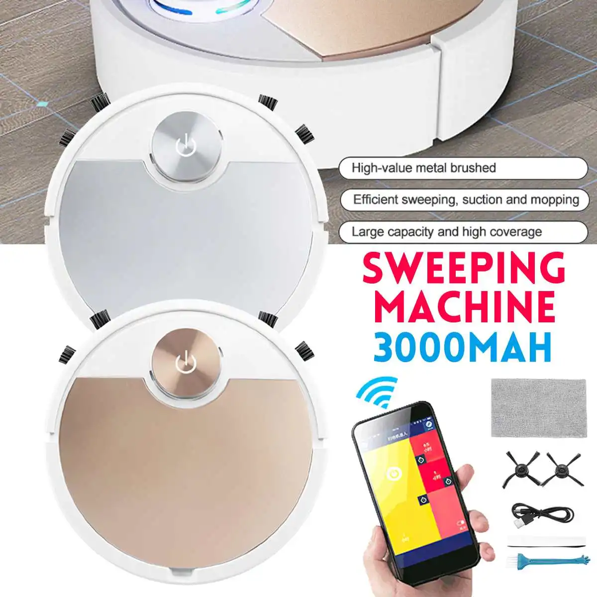 

NEW Robot Vacuum Cleaner Smart APP Remote Control Disinfection Floor Sweeper Dry&Wet Mopping Scrubber Vacuum Cleaner