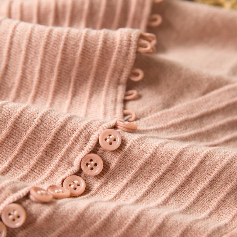 SuyaDream/женский шерстяной пуловер однотонный розовый свитер с v-образным вырезом 2019