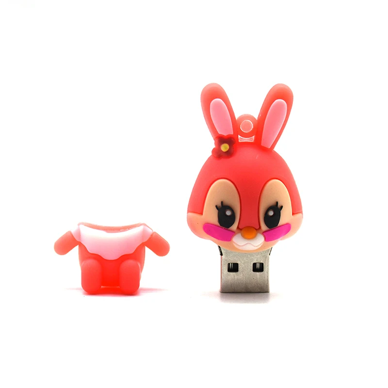 Usb флеш накопитель в виде кролика 128/64/32/16/8/4/256 ГБ|USB флэш-накопители| |