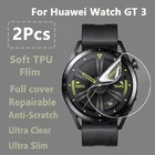 2 шт. для Huawei Watch GT 3 GT3 42 мм 46 мм Прозрачная Тонкая мягкая Гидрогелевая ремонтная защитная пленка защита для экрана-не закаленное стекло