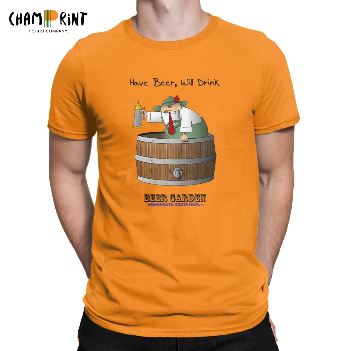 Мужские футболки MN общего назначения Миннесота ярмарке пивной сад 2019 модная