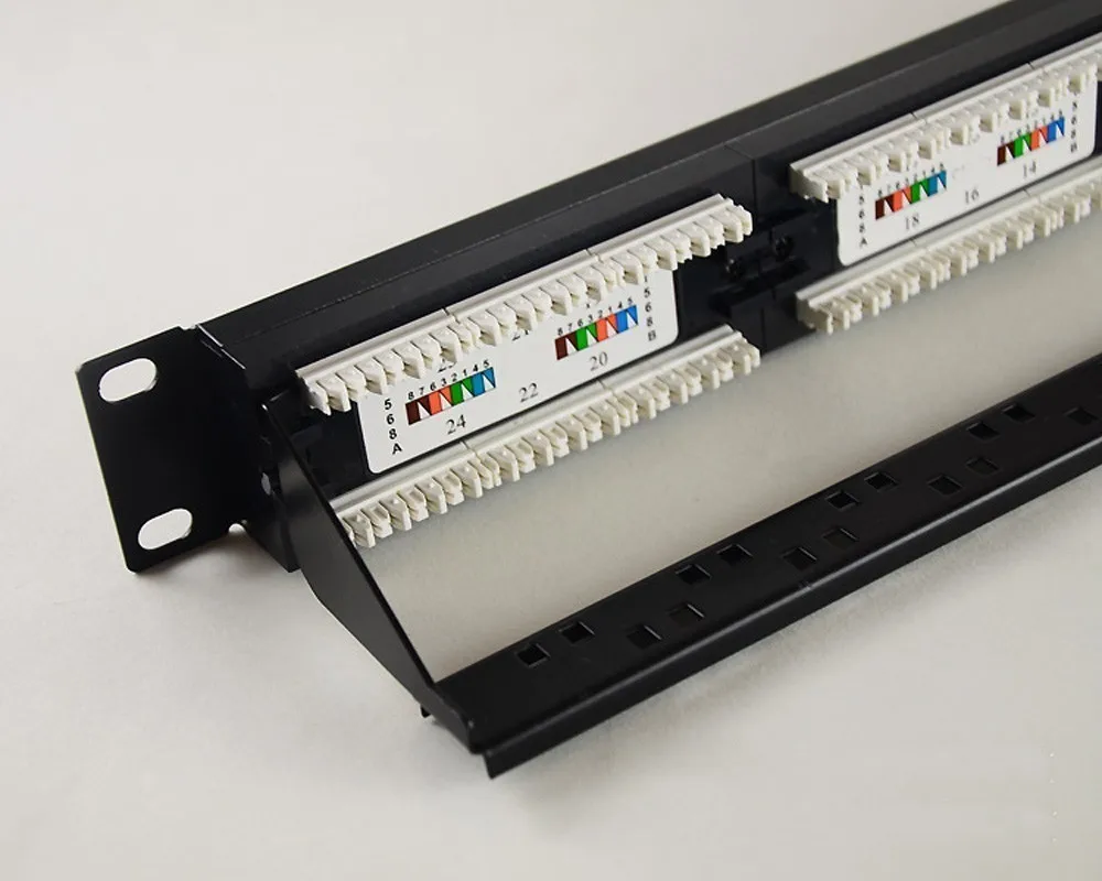 19in 1U шкаф стойка UTP 24 порта CAT6 патч-панель RJ45 сетевой кабель адаптер неэкранированный модульный Keystone Jack распределительная рамка
