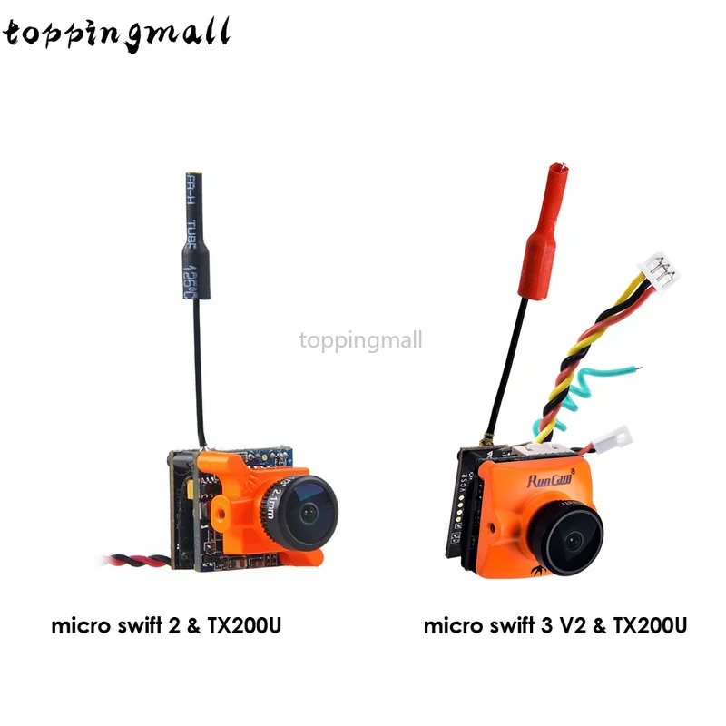 Runcam TX200U передатчик и микро Swift 3 V2 /Swift2 FPV камера 600TVL 2 1 мм/2 мм FOV 160/145 градусов 1/3