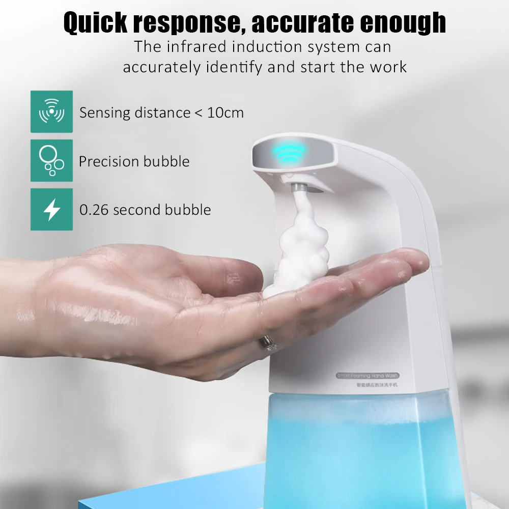 

Automatic Induction Soap Foam Washer Touchless Automatic Dispenser Infrared Foaming Hand Washer For Kitchen/Bathroom