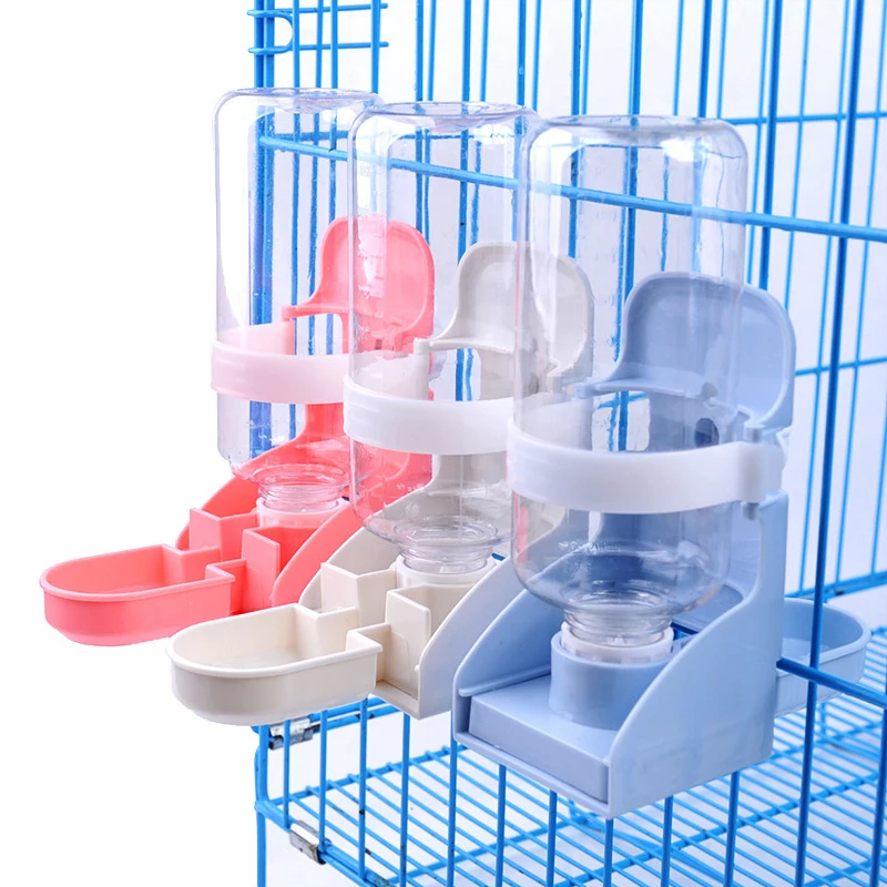 

500 мл домашние Попугаи Птицы для того чтобы поить голубь кролик питьевой воды подачи чаша кошка собака клетка висит воды прибор-дозатор для ...