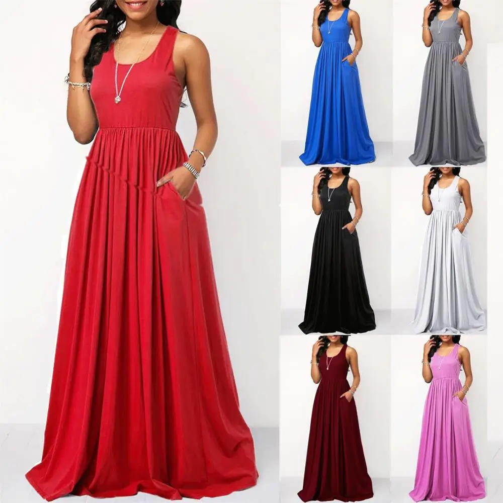 Платье женское Элегантное летнее сексуальное платье длиной до пола вечерние