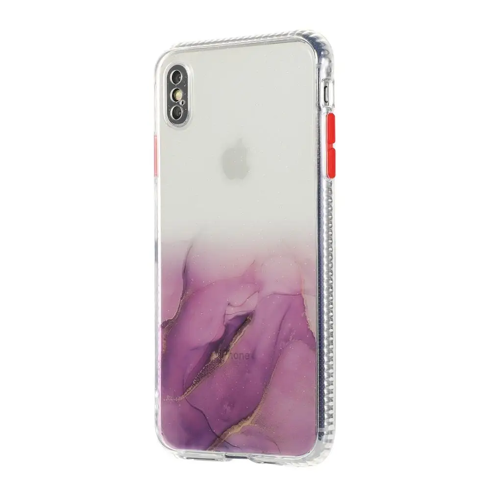 Чехол для iPhone 8 7 X XS MAX plus 11 pro max мягкий чехол из ТПУ с мраморным рисунком защита от падения полная упаковка на