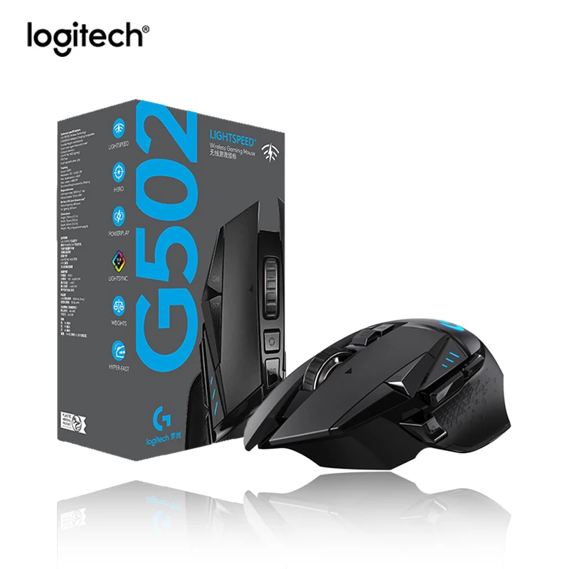 

Logitech G502 LIGHTSPEED Wireless Gaming Mouse Wireless 2.4GHz HERO Macro Programming 16000DPI Adjustable 11 Keys Gaming Mouse