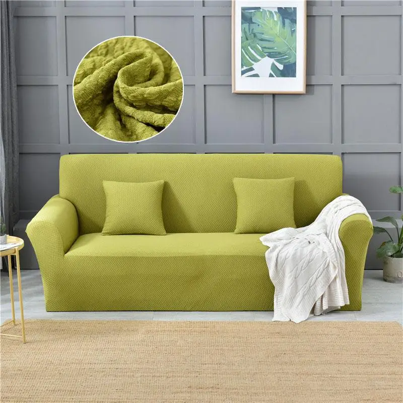 Чехол для дивана однотонный флисовый эластичное покрытие 43 гостиной мебель | Дом