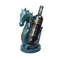 realistic horse statue resin craft champagne red wine desk table rack bottle holder for decor home living dining room restaurant