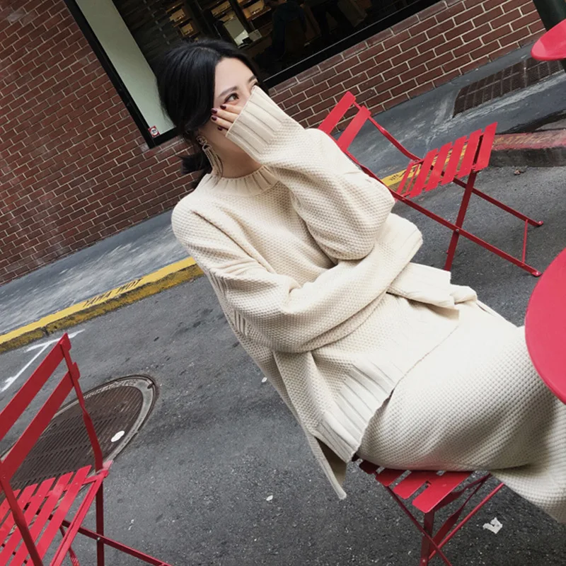 Специальное предложение 2019 осень и зима новый женский костюм модный свитер с