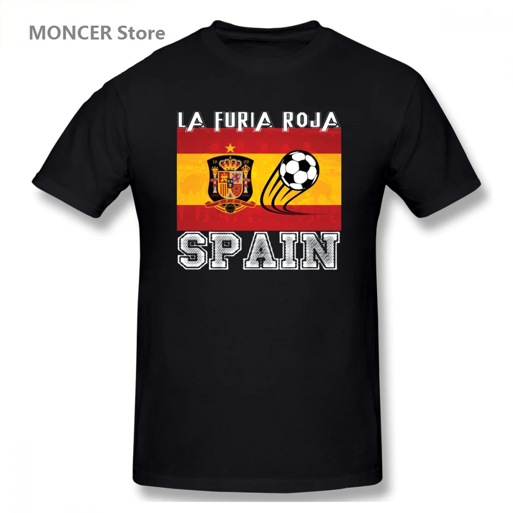 

Spain Soccer Espana Team Flag World Jersey Cup Funny Men's Basic Short Sleeve T-Shirt Many colors casual t-shirts