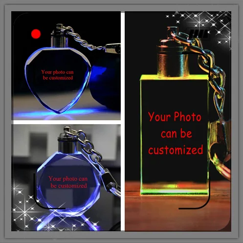 COSANER индивидуальные изображения аниме светодиодный брелок на цепочке