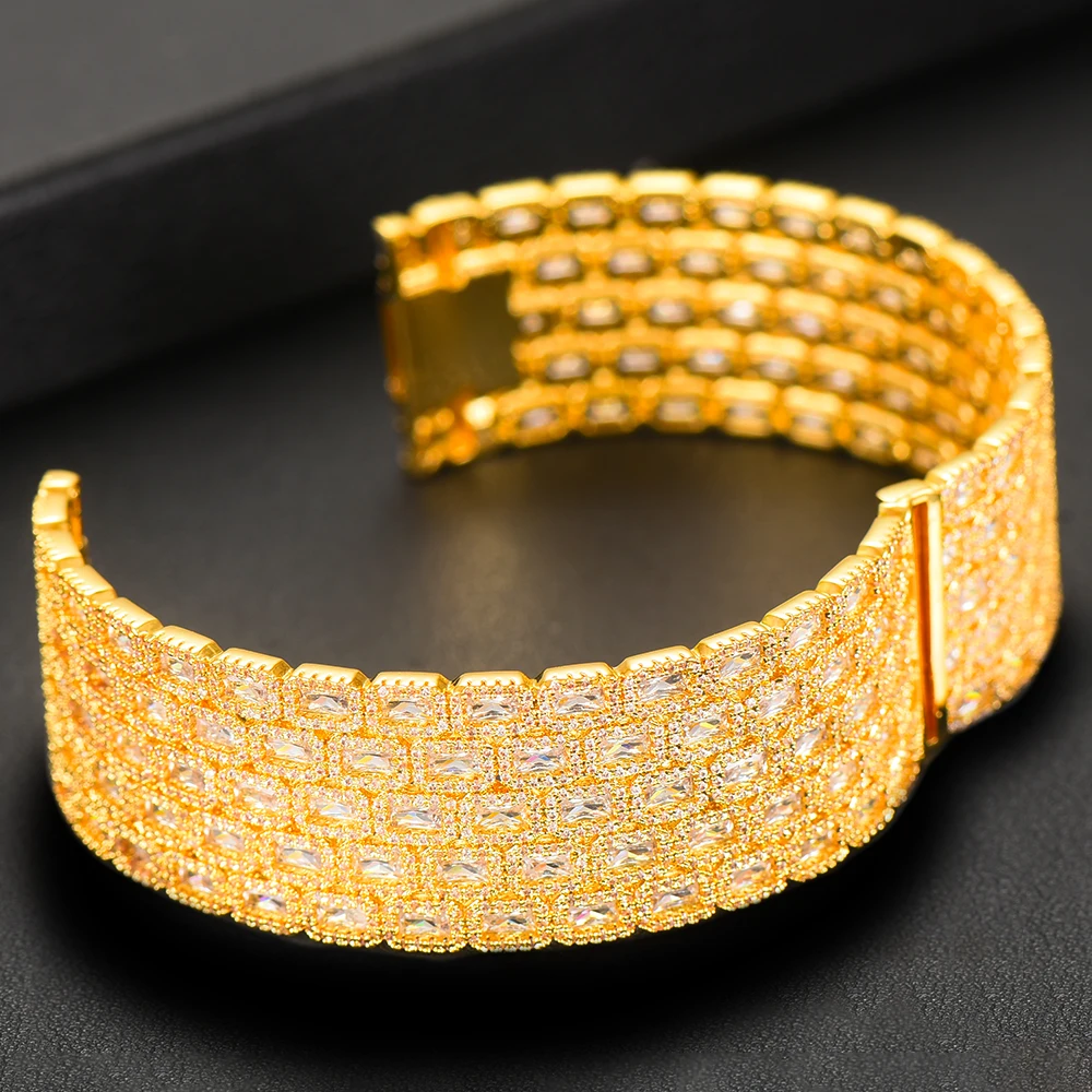 Набор женских ювелирных украшений GODKI роскошный браслет и кольцо в стиле