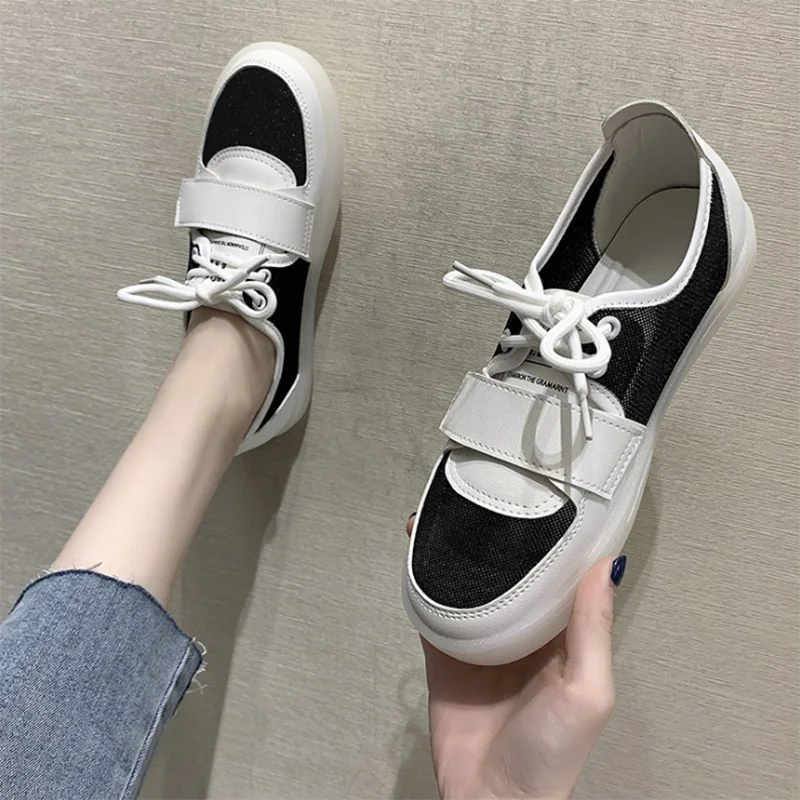 

Женские кроссовки на толстой подошве, повседневные туфли на плоской подошве, 2021