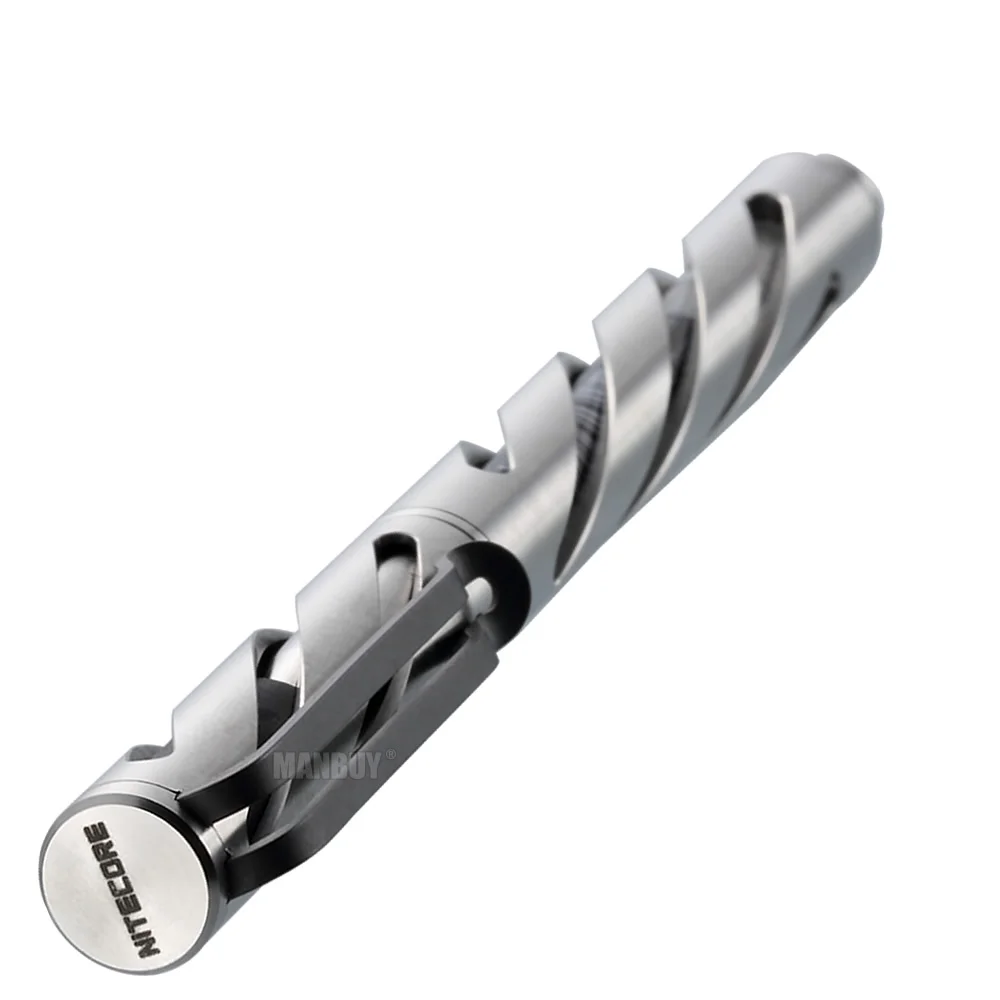 Титановая тактическая ручка NITECORE NTP10 из вольфрамовой стали с коническим кончиком