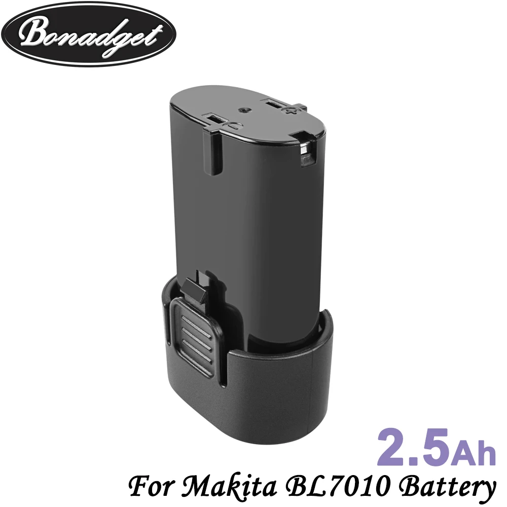 Bonadget 2 шт. 7 в 2500 мАч сменный литий-ионный аккумулятор для Makita BL7010 194355-4 194356-2 TD020DS
