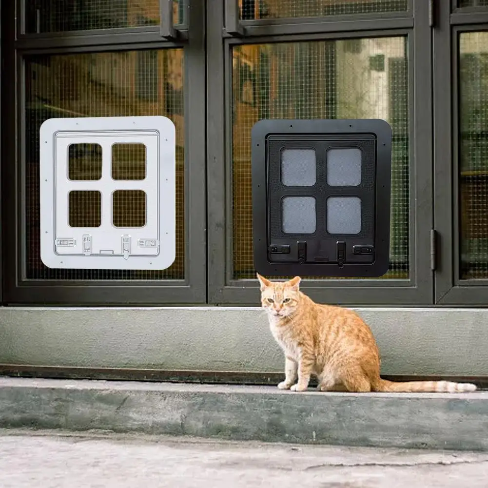 pet screen door automatic window lockable screen dog door waterproof medium dog cat flap safety enclosure dog fences free global shipping
