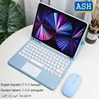 Чехол ASH для клавиатуры и мыши с беспроводной сенсорной панелью для Samsung Galaxy Tab S7 FE 12,4 дюйма, T730, T733, S7 Plus, T970T976, чехол со слотом для ручки