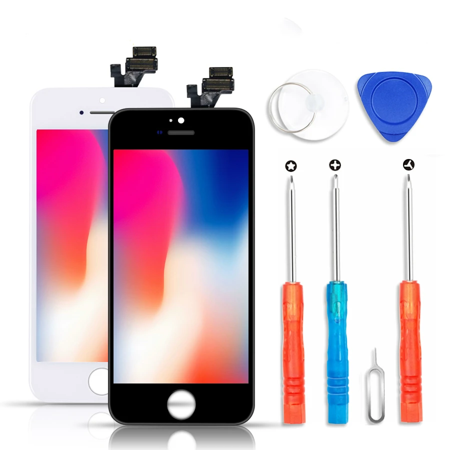 AAAA+ ЖК-экран для iPhone 5S, se 5C 5 ЖК-экран без битых пикселей 3D сенсорная Замена ЖК-дисплей с набором инструментов