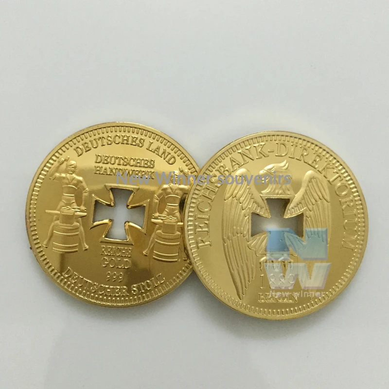 

1889 Germany WW II German Reichsbank Direktorium Hollow Cross Eagle Souvenir Coin Collectibles With Capsule