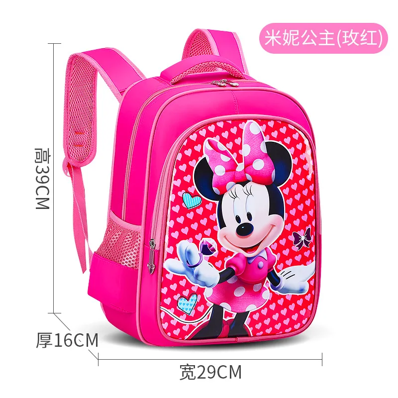 Disney cartoon Mickey mouse backpack Anime children's school bag Primary school students reduce burden schoolbags Spiderman