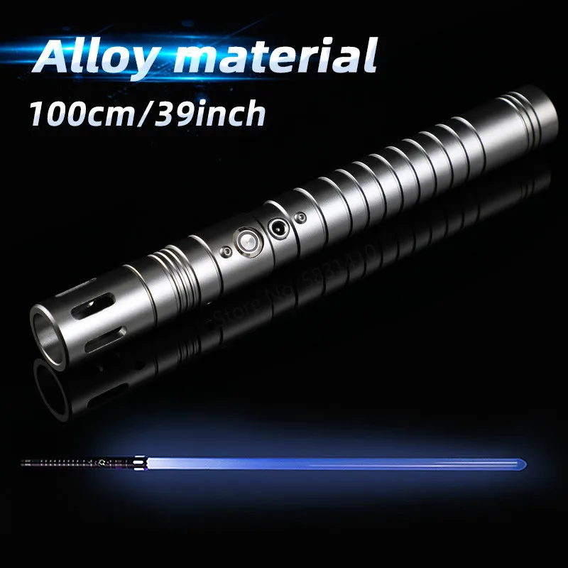 

100cm lightsaber Jedi Sith laser force FX heavyweight duel weapon metal Handle stage role play sound effect laser sword toys