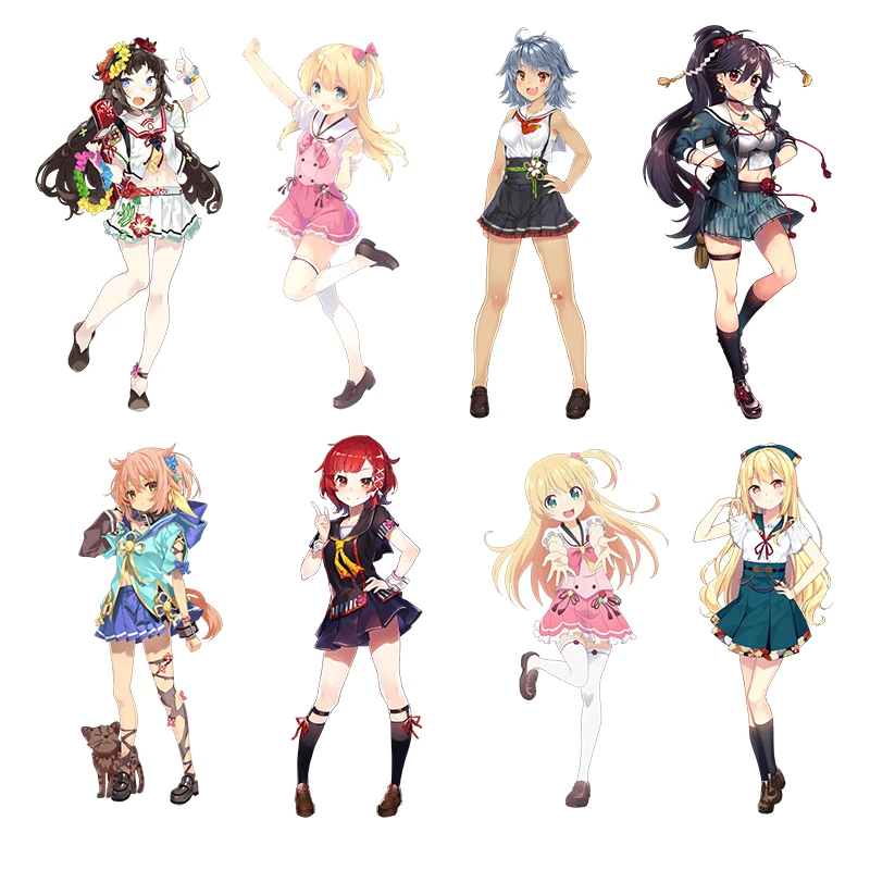 

Three Ratels CDM363 Lovely japanese high school girl pvc Anime sticker for car bike motorcycle laptop wall sticker decals