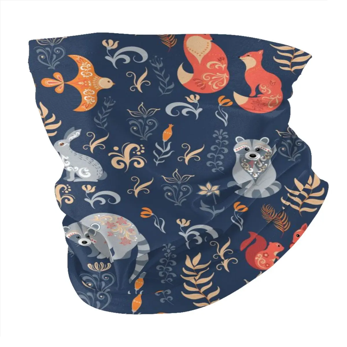 Пыленепроницаемый шарф унисекс Волшебная трубка сказочный лес лиса медведь енот