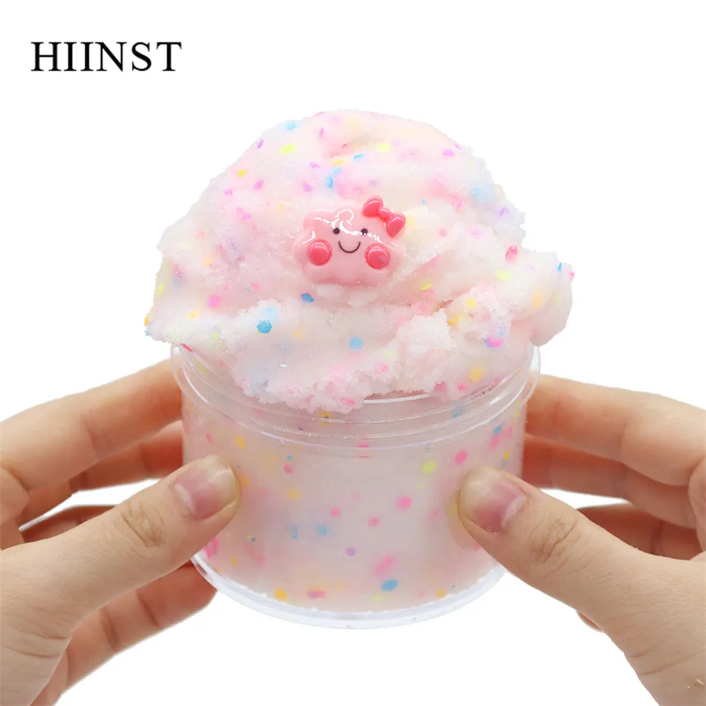 HIINST рождественские игрушки DIY поставки слаймов грязи свечение мультфильм