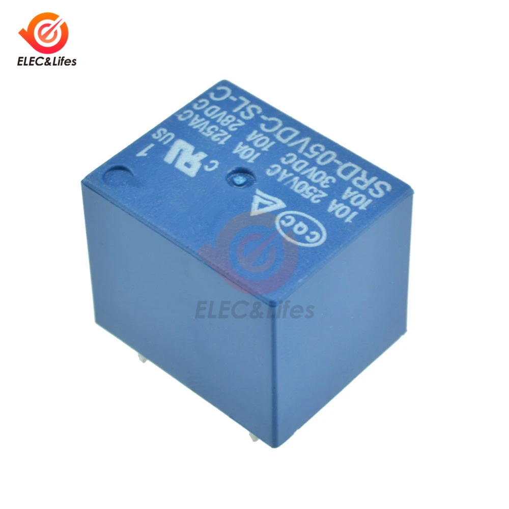 Постоянный ток, 5В, Мощность триггерный релейный модуль SRD-05VDC-SL-C T73-5V SRD-5VDC-SL-C 5Pin реле выключателя Тип