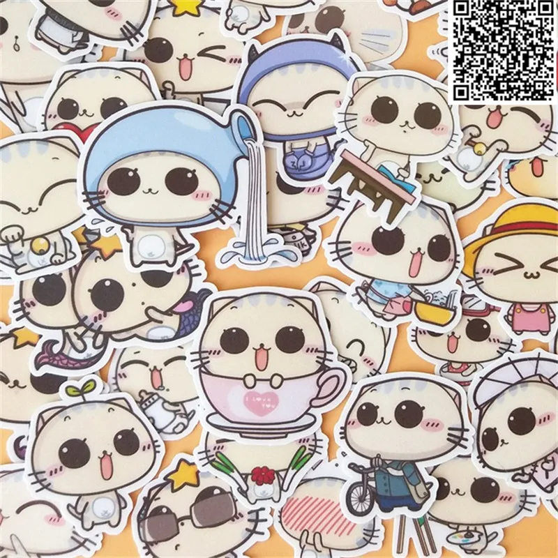 40 шт. наклейки на ноутбук холодильник скейтборд|Наклейки для творчества| |