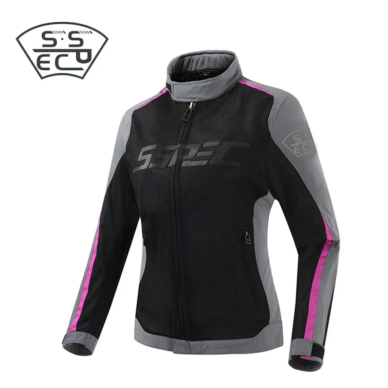 Женский мотоциклетный костюм SSPEC куртка на весну и лето защитное снаряжение для