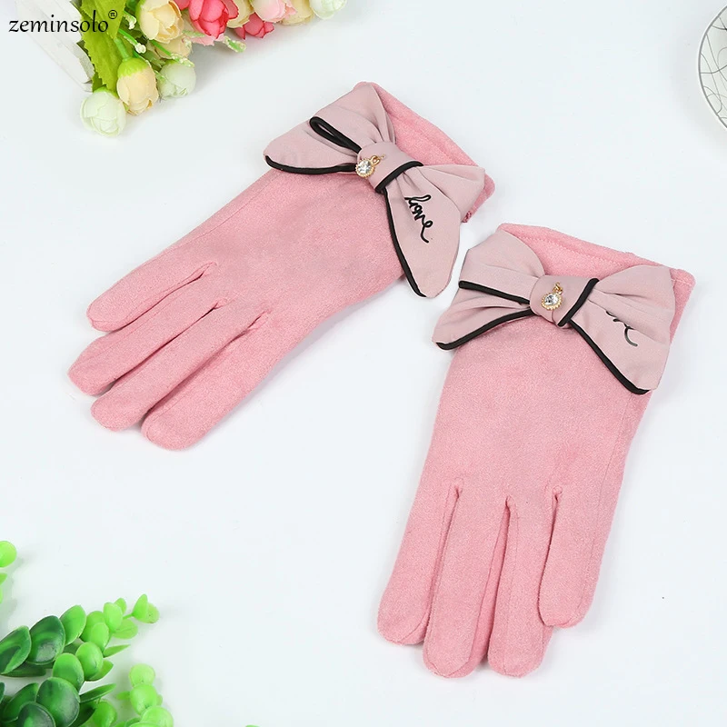 Новые модные женские перчатки с сенсорным экраном спортивные на открытом