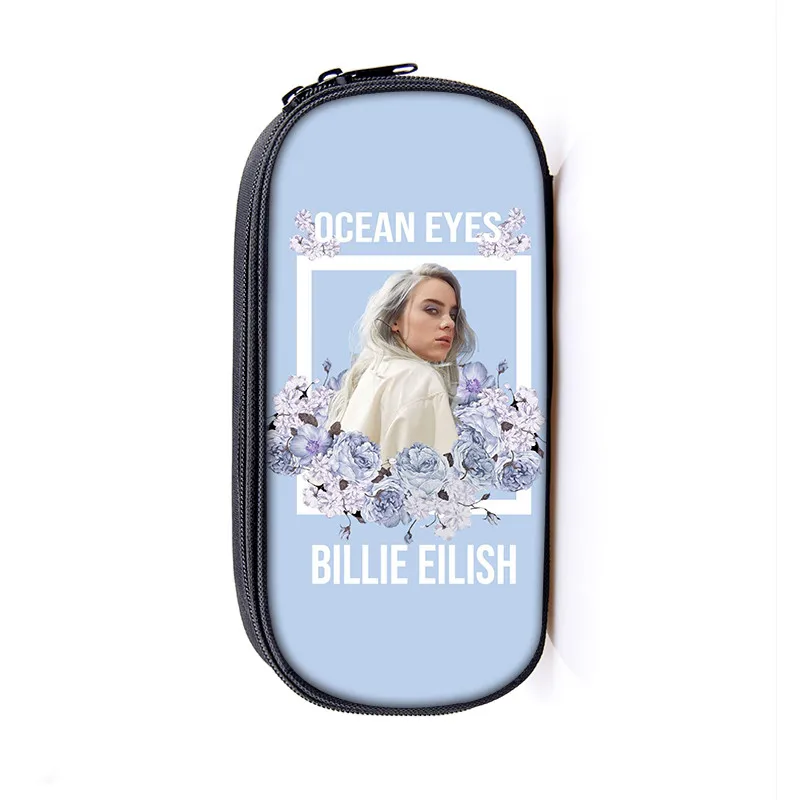2 Billie Eilish чехол для карандашей, косметичка для женщин, косметичка billie elish, косметичка для девочек-подростков, пенал, школьный чехол, принадлежности - Цвет: 2