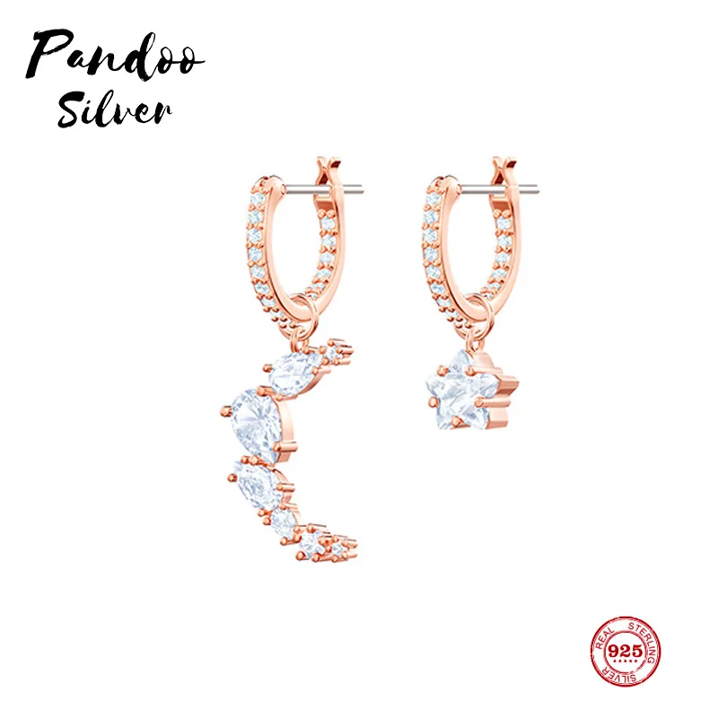 PANDOO модные очаровательные оригинальные серьги из стерлингового серебра с 1:1