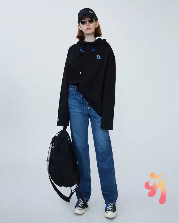 

Новинка, толстовки с изображением маленького монстра, Высококачественная свободная мужская одежда с кулиской, Модный пуловер Adererror, повсед...